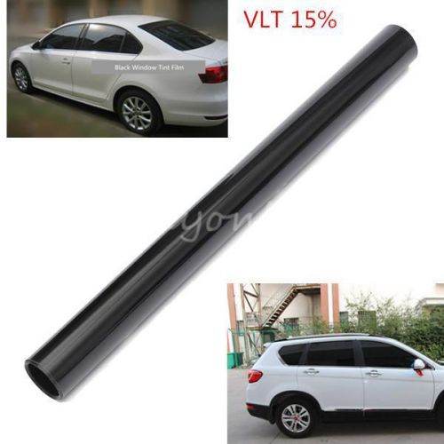 Roll 50cm*6m window tint film 15% black auto car house commercial 2 ply 20&#034;x20ft