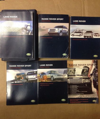 2006 range rover sport owner&#039;s manual with case