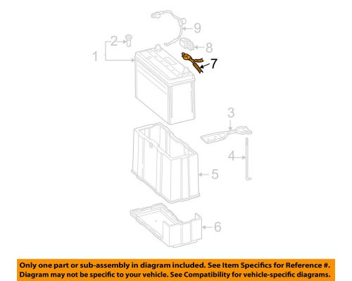 Honda oem 02-05 civic 1.7l-l4 battery-positive cable 32110pmpa61