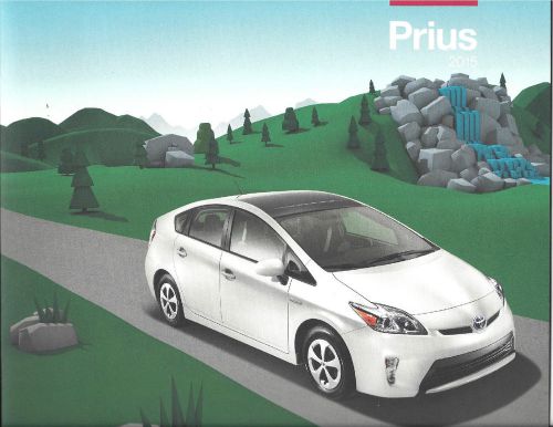 New 2015 toyota prius 18 page brochure  two/three/four and five models