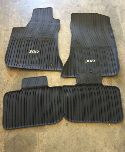 2011-2014 chrysler 300 awd all weather rubber slush mats floor mats mopar oem