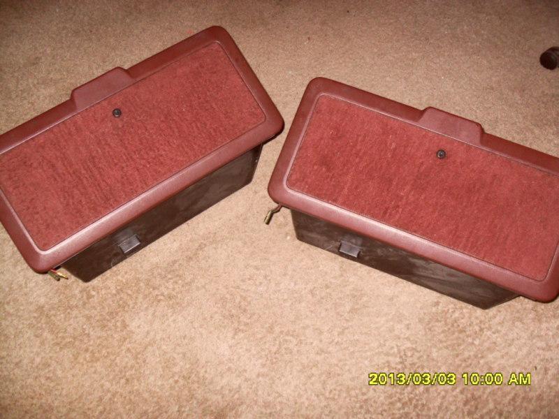 1985 rx-7...storage bins (pair), ashtray, fuse box cover & mazda trunk emblem