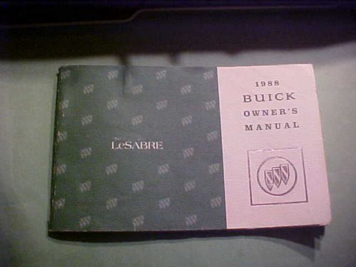 1988 buick lesabre owner&#039;s manual