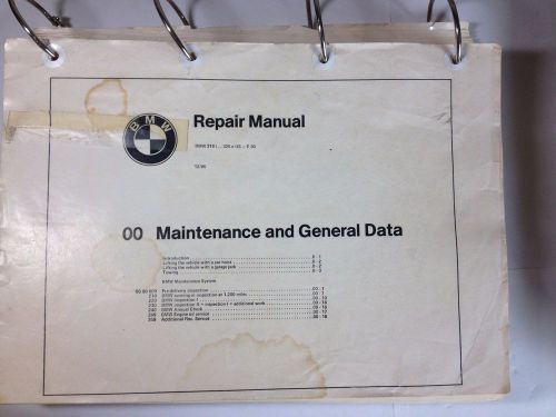 Bmw e30 repair manual