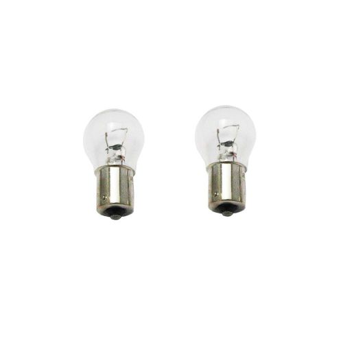 Pair 12v25w ba15s auto lighting single contact clear turn signal light bulbs