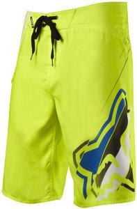 Fox racing hashed youth boys boardshorts day glo yellow