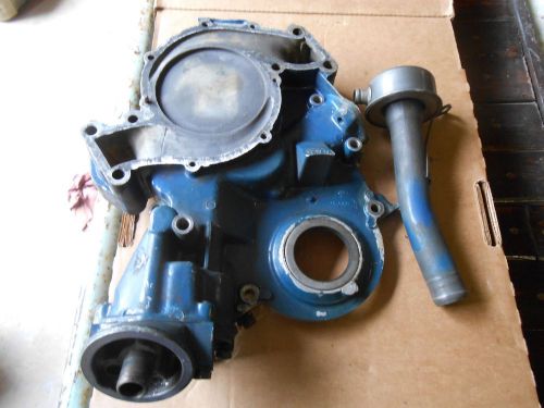 Cadillac eldorado 429 v8 timing cover &amp; oil filter adapter part number 1485392