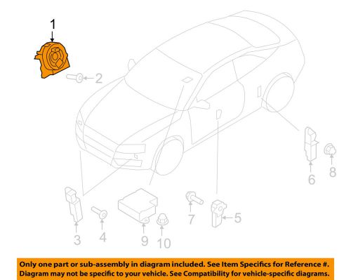 Audi oem 10-16 a5 quattro supplemental restraint system-clockspring 8r0953568m