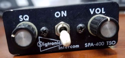 Sigtronics - spa 400 - c-50b - w/ side-tone mod - free shipping