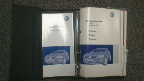 2007 volkswagon passat owners manual / binder case