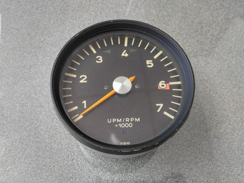 Used original genuine porsche 912 silver dot 7k tachometer 6000 rpm redline nla