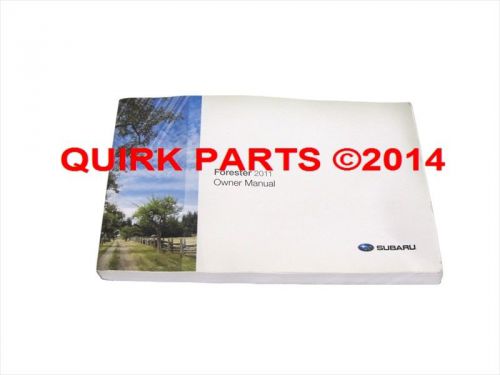 2011 subaru forester owner&#039;s manual oem new