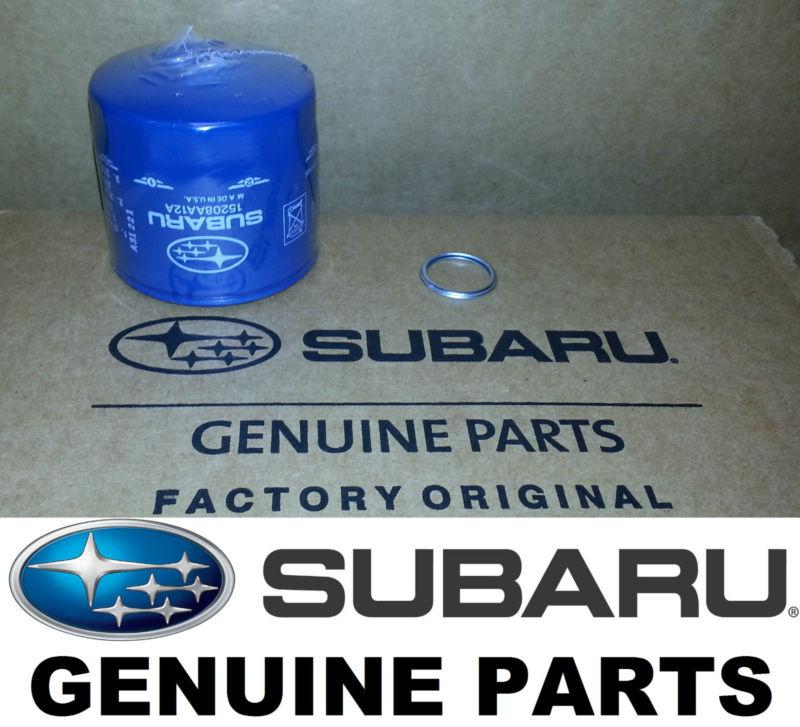 Oem factory subaru engine oil filter & crush gasket - 15208aa12a