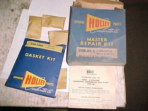 Holley service and overhaul kit 85r-49-s flathead ford six 6 cylinder 1941-49