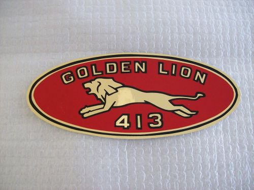 Mopar 1959 golden lion 413 valve cover decals chrysler plynouth dodge