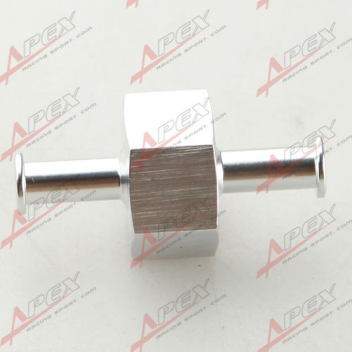 0.28&#034; 7mm billet aluminum fuel pressure gauge inline barb adapter with 1/8&#034; port