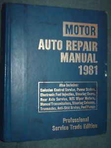 1976-1981 chevy ford camaro vette mustang plymouth dodge  motor shop manual