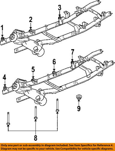 Mopar oem 6508326aa frame-upper insulator screw