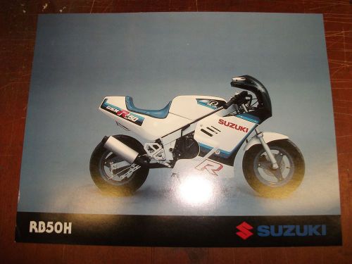 Original nos 1987 suzuki motorcycle sales brochure rd50h