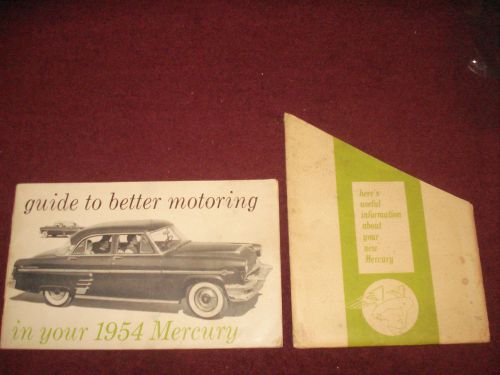 1953 mercury owner&#039;s manualwith sleeve / owner&#039;s guide / ncie original