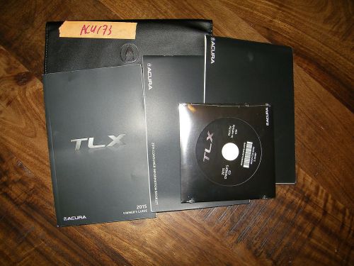 2015 acura tlx owners manual with case acu173