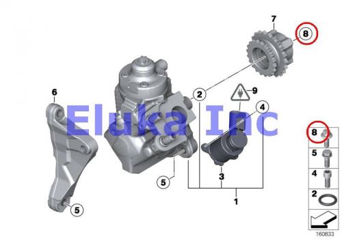 Bmw genuine fuel injection piston wristpin valve train asa-bolt m12x1 f02n f10n