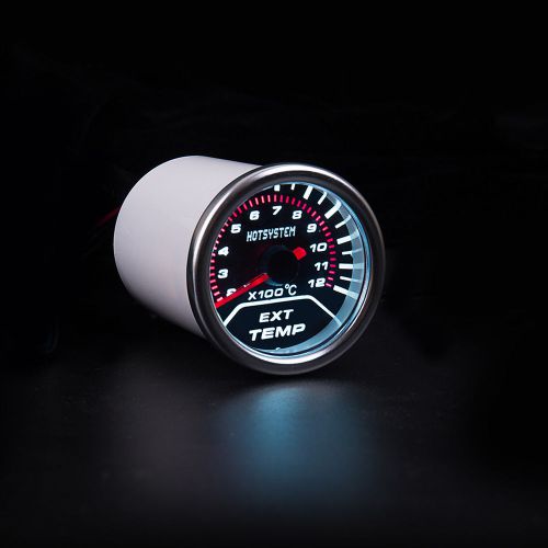 Hotsystem 2&#034; 52mm tint smoke len exhaust gas temperature pointer gauge meter