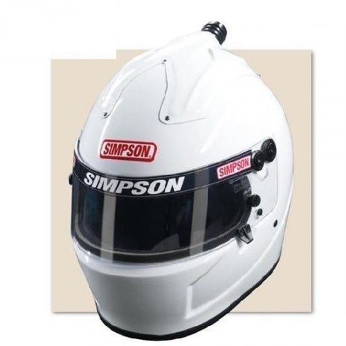 Simpson racing air inforcer shark helmet sa2015 predrilled for hans device 1122~