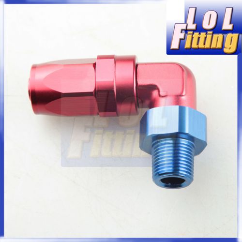 -6 an6 an -6 6an to 1/8&#034; npt 90 degree swivel hose end fitting adaptor