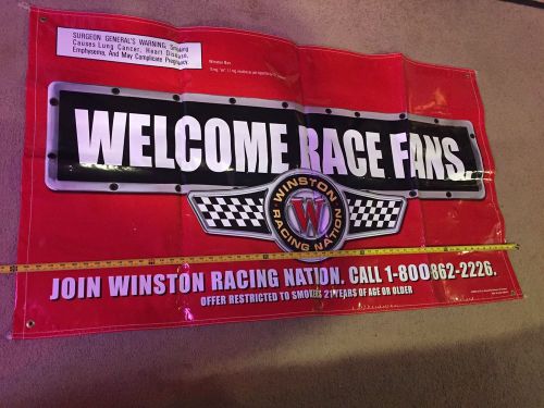 Rare. winston race  banner sign car auto tobacco