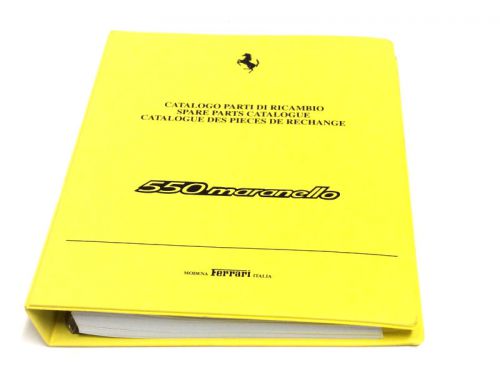 Ferrari 550 maranello spare parts catalogue        **reprint**