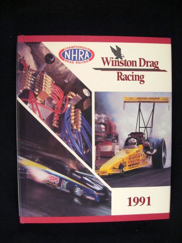 1991 nhra winston drag racing series leather bound coffee table edition yearbook