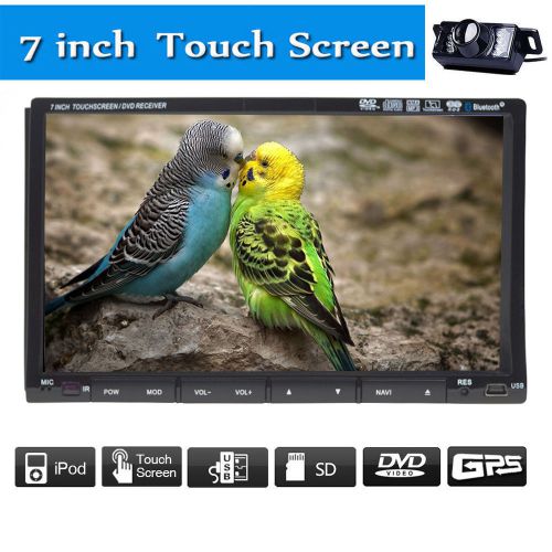 7&#034;2din car dvd player gps nav stereo 3d ui ipod tv bluetooth+map sony cd lens