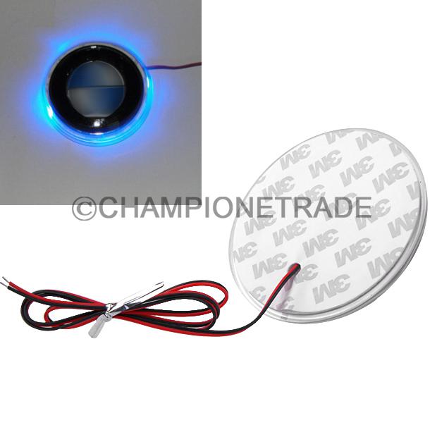 Blue 82mm emblem led logo background badge light sticker decal for bmw x5 x6 new