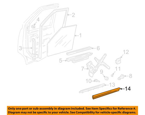 Gm oem front door-belt weather strip right 15650744