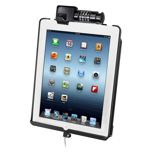 New ram mount dock-n-lock sync &amp; lock cradle f/4th generation apple ipad w/light