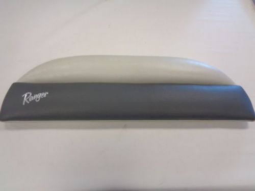 Ranger gray / off white vinyl leaning post back 35 1/2&#034; x 10 1/2&#034; marine boat