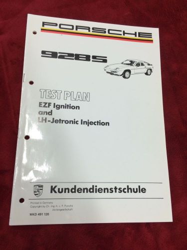 Porsche 928s factory manual test plan ezf ignition and lh-jetronic injection