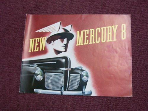 1941 41 mercury flathead v8 eight dealership sales brochure folder catalog