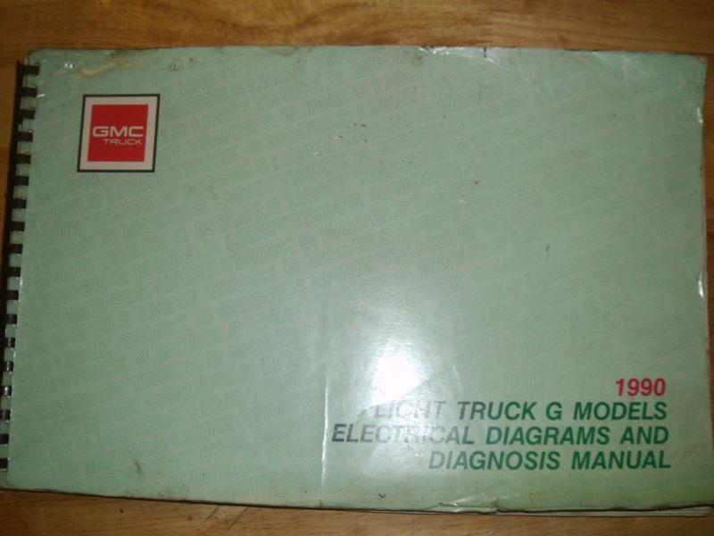 1990 gmc full-size van electrical diagnosis and wiring diagrams manual!