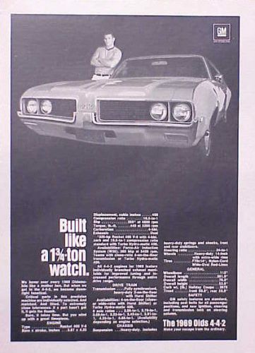 1969 4 4 2 oldsmobile olds 442 original ad c my store 4more ads   5+= free ship