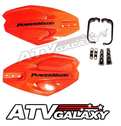 Powermadd power x handguards orange hand guards atv yamaha yfz450r 09 10 11 12