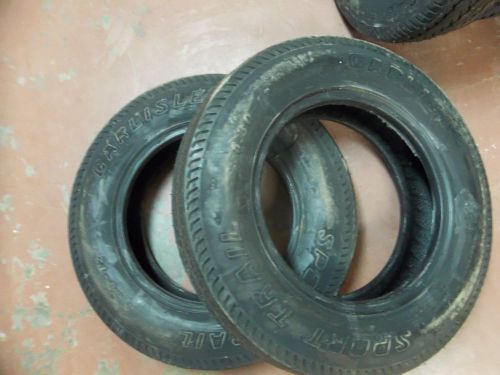 Two 530x12 load range c carlisle boat trailer tires