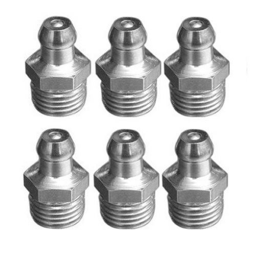 6 pieces metric grease fitting m8 m8x1 m8x1.0 zerk nipple straight l-c9