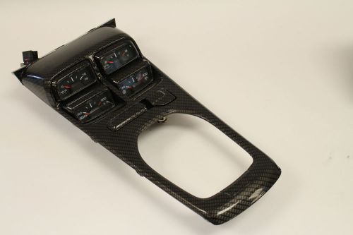 10-15 camaro ss manual shifter plate w/gauges carbon fiber hydro dip used oem gm