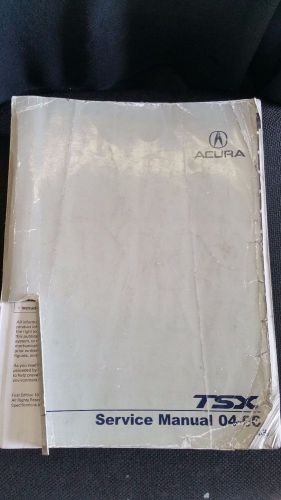 2004 - 2006 acura tsx service manual