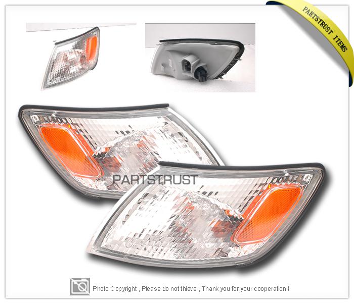 97-99 lexus es300 signal lights lamps pair set driver + passenger lh + rh