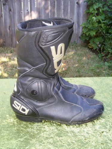 Men&#039;s sidi black leather motorcycle boots size 10