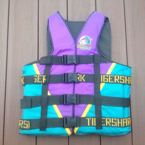 Nos tigershark tiger shark oem waterski jet ski life vest small