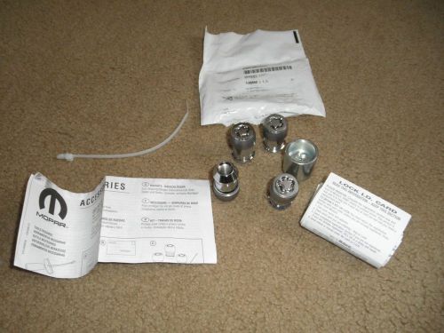 New oem 2015-2016 dodge ram pickup chrome wheel lock kit 14mm x 1.5  p04726155aa